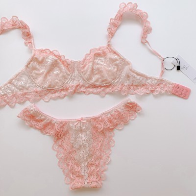Set đồ lót gọng vai cánh tiên hồng
