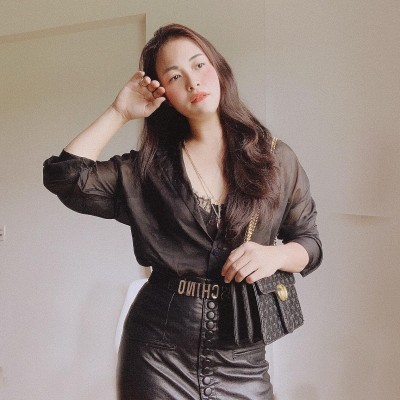 Áo corset ren mi màu đen