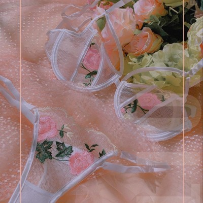 Set 3 chi tiết hoa và bodysuit 