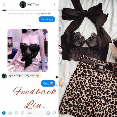 Áo corset quai lụa màu đen