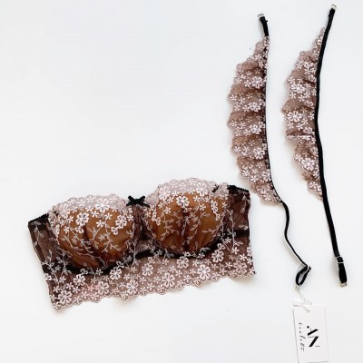 Set áo gọng ren thêu vai cánh tiên rời - Lilyluta