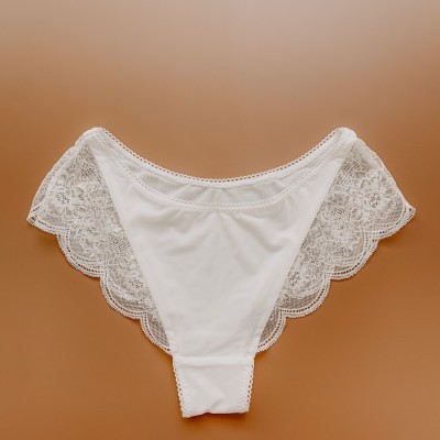 Set áo gọng trắng ren pha lưới - Lamiwhite